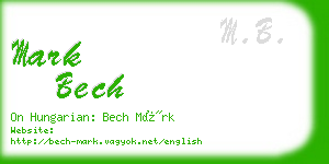 mark bech business card